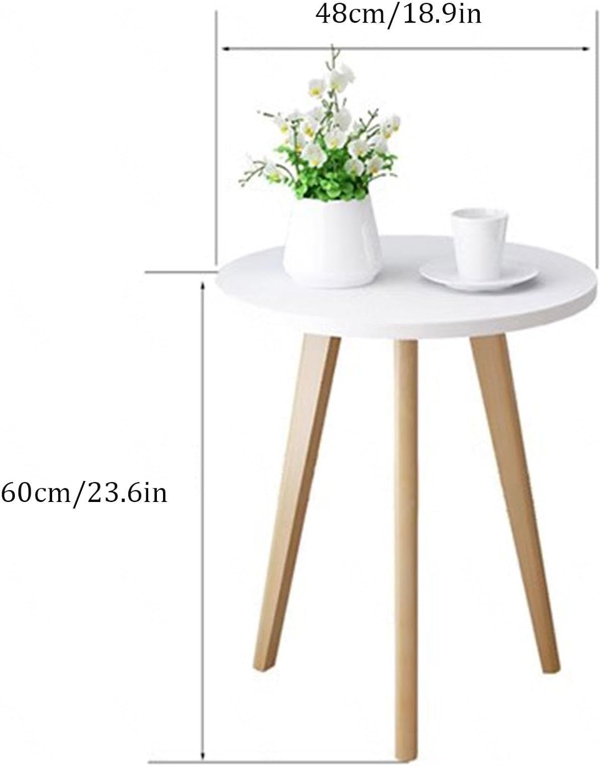 Natural Wood Bedside Table