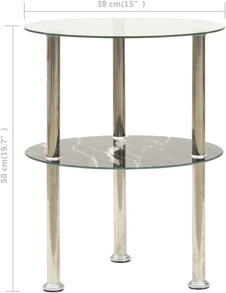 Modern 2-Tier Console Table