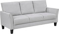 Modern Plush 3-Seater Sofa