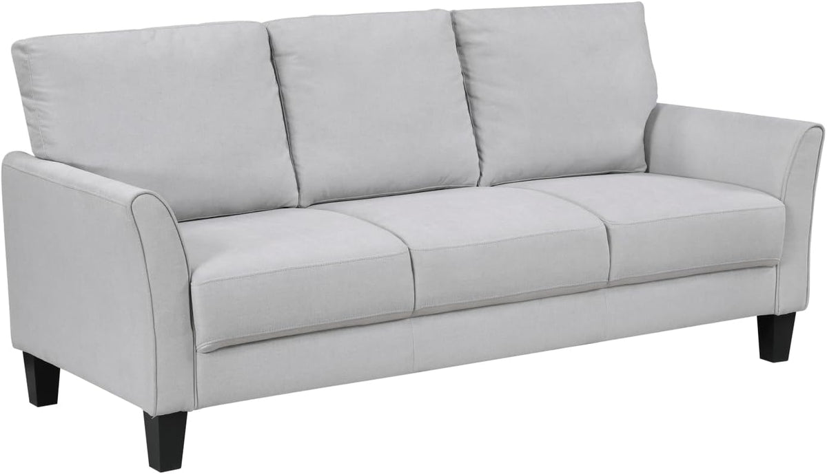 Modern Plush 3-Seater Sofa