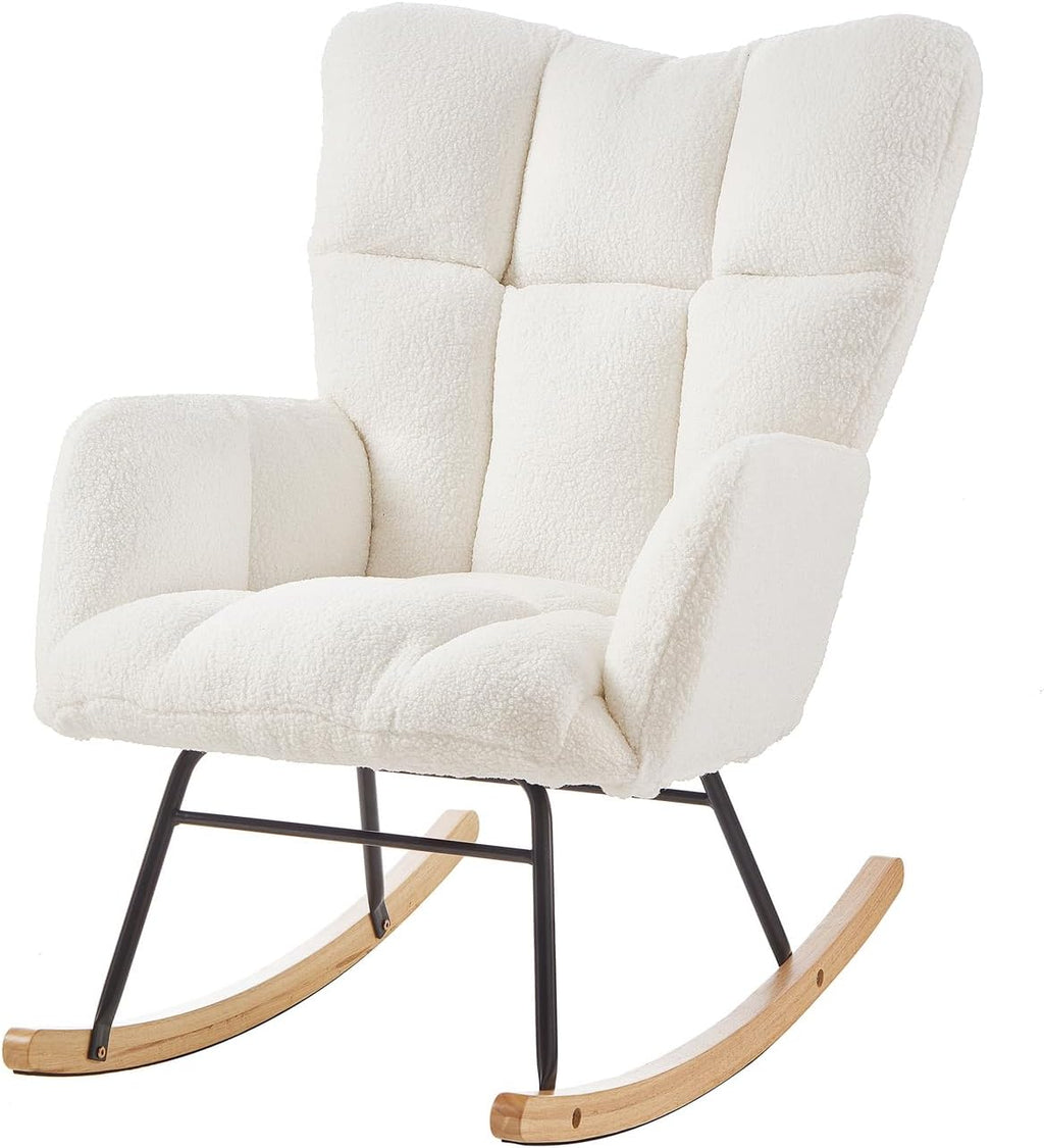 Modern Upholstered Rocking Chair