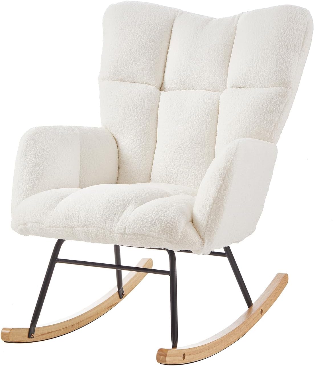 Modern Upholstered Rocking Chair