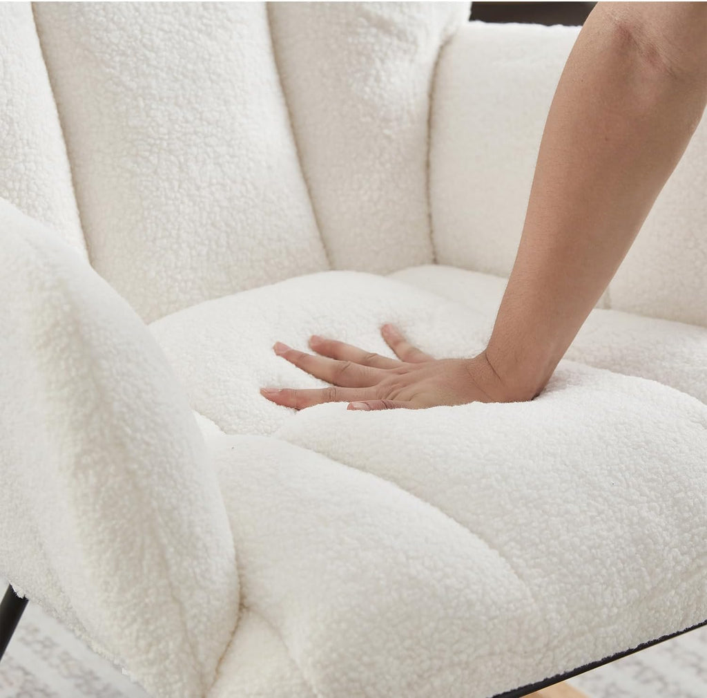 Modern Upholstered Rocking Chair