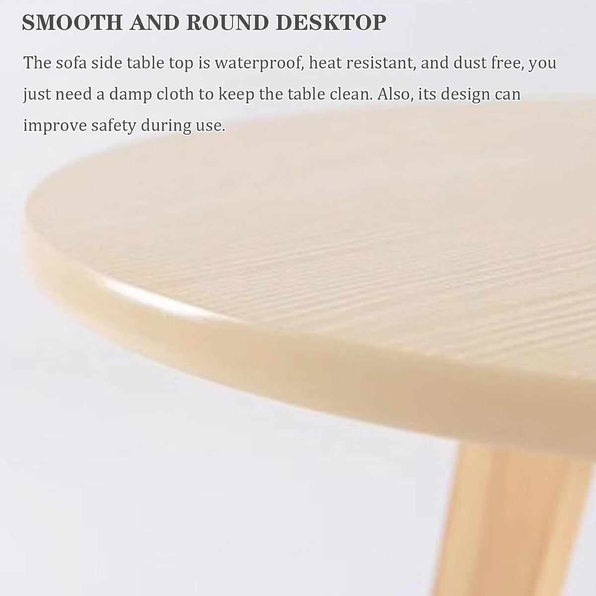 Natural Wood Bedside Table