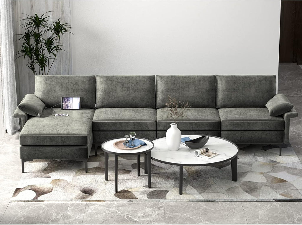 Convertible Reversible Sectional Sofa