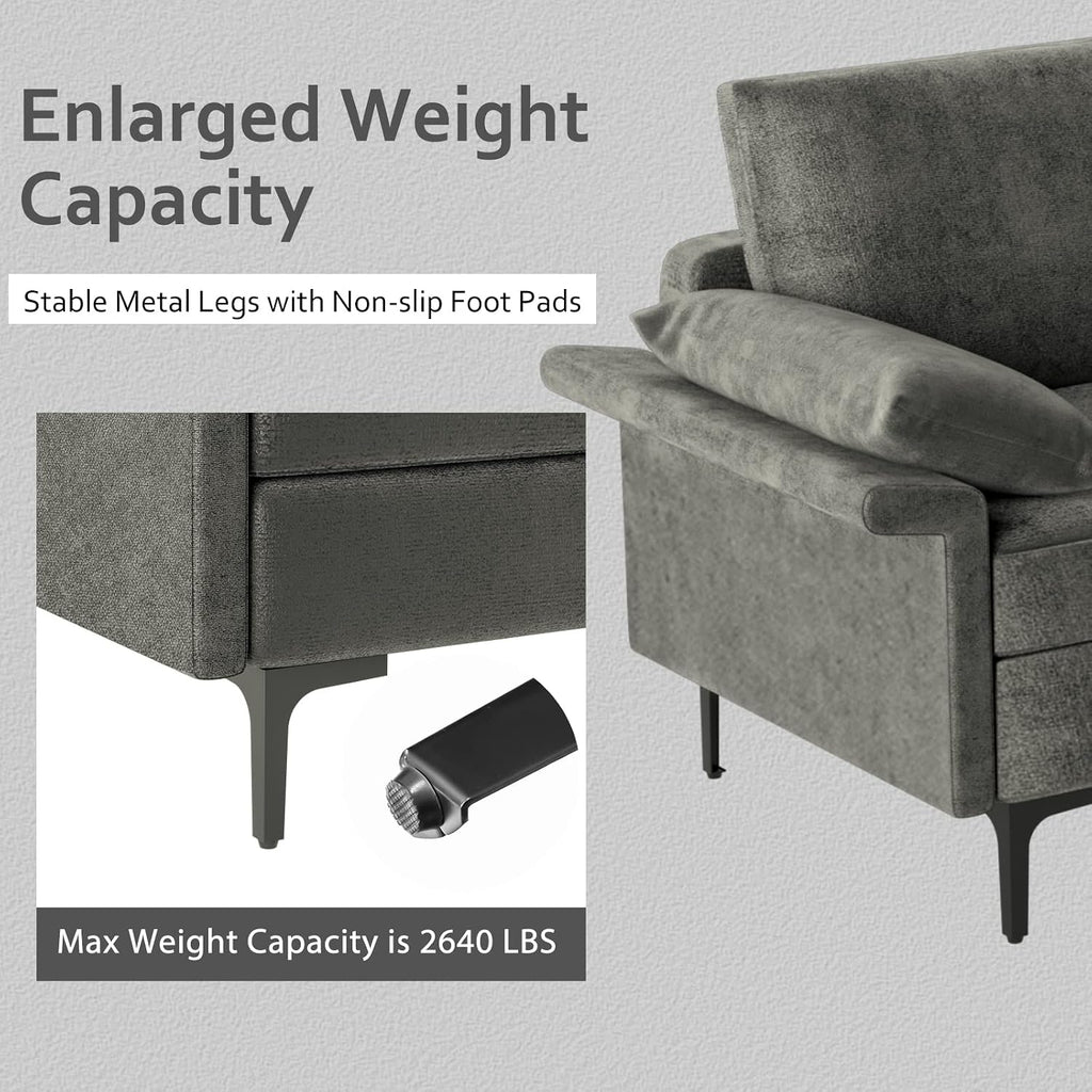 Convertible Reversible Sectional Sofa
