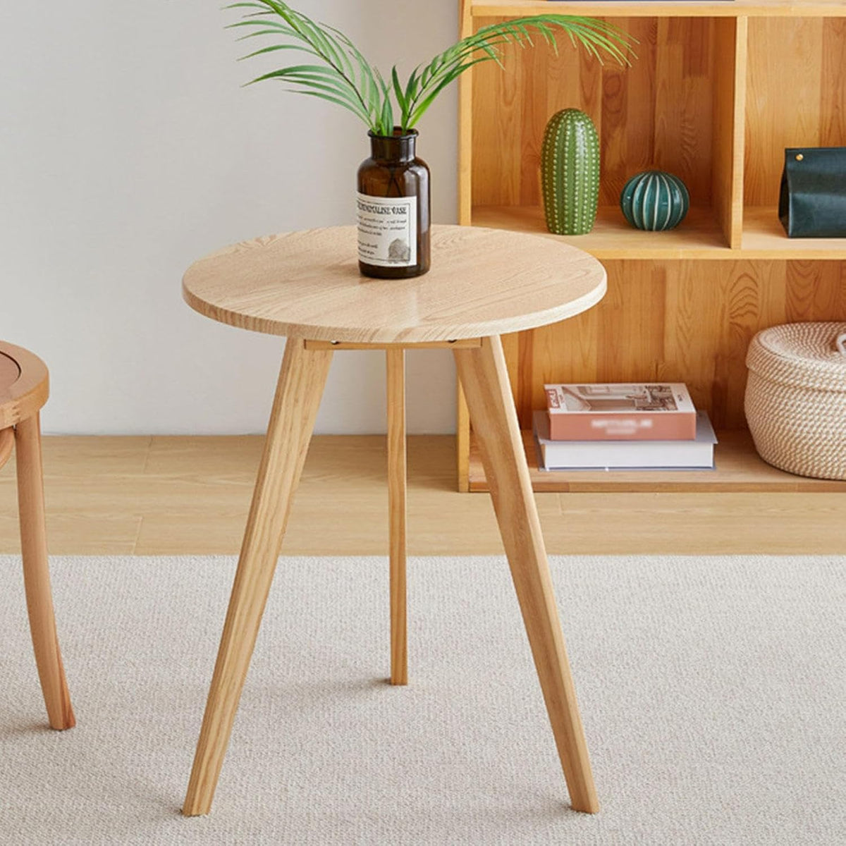 Natural Wood Bedside Table