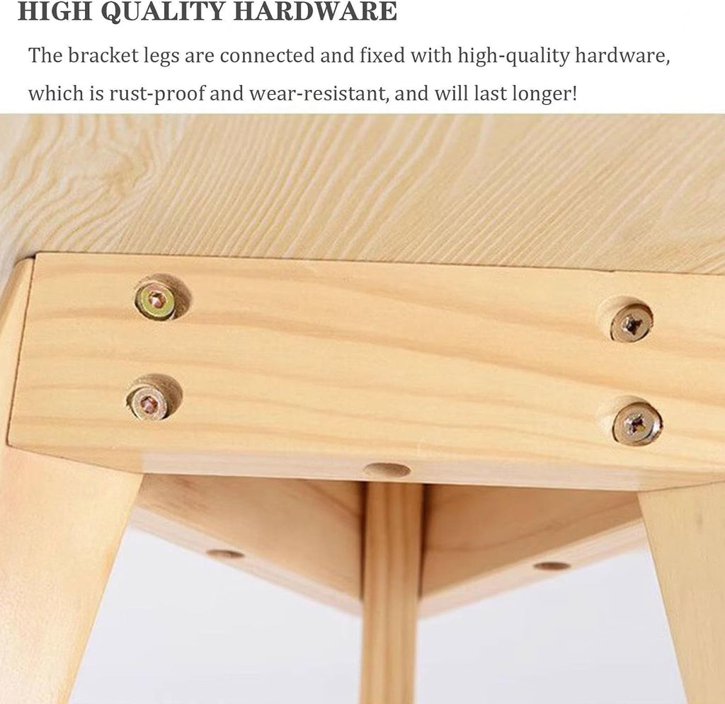Natural Wood Bedside Table