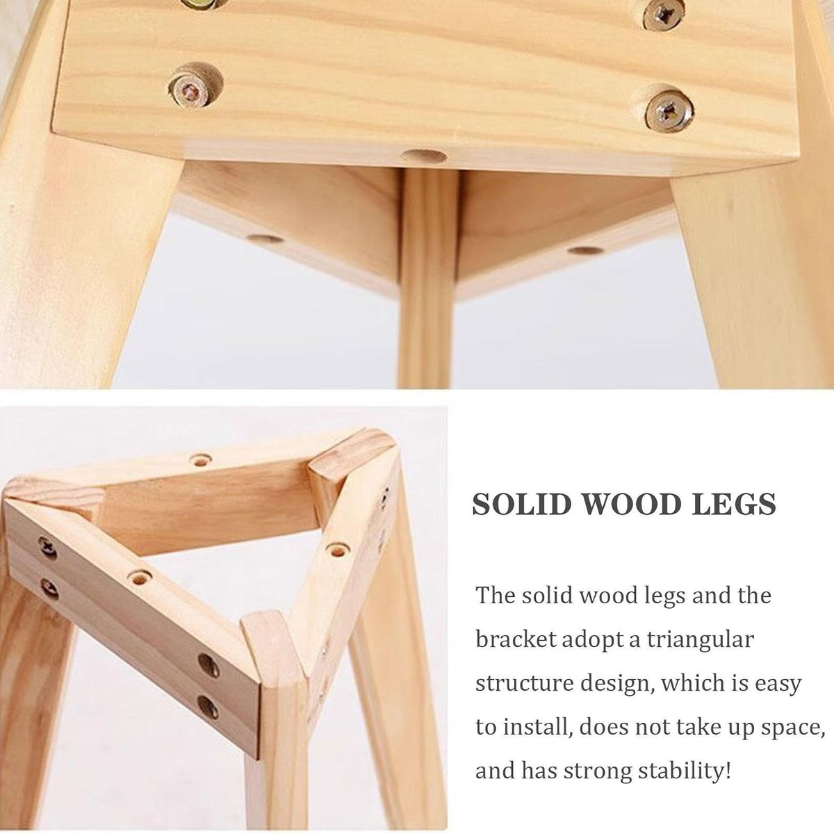 Natural Wood Bedside Table