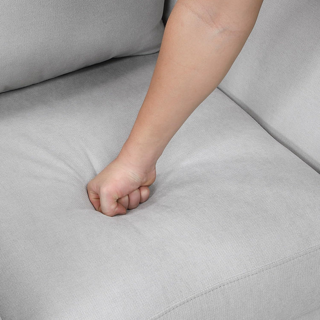 Modern Plush 3-Seater Sofa