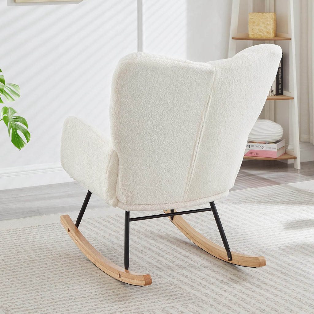 Modern Upholstered Rocking Chair