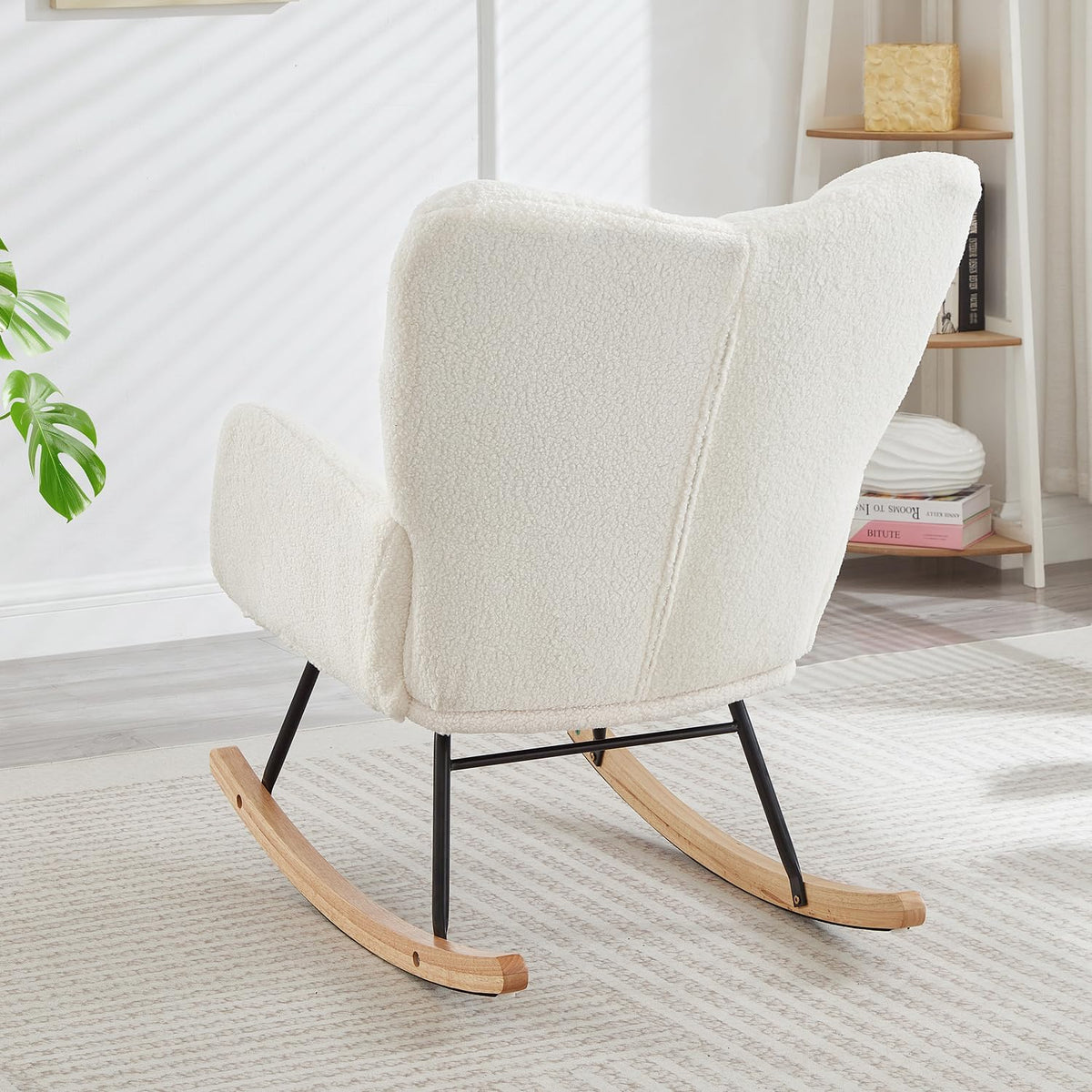 Modern Upholstered Rocking Chair