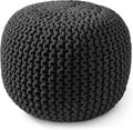 Round Cotton Pouf Ottoman
